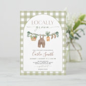Invitation de Baby showers cultivés localement, ma (Debout devant)