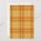 Invitation de Baby showers floraux Bliss d'automne (Dos)