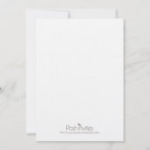 Invitation de Baby showers français - Vert (Dos)