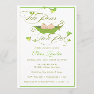 Invitation de Baby showers - Pois de garçon et de