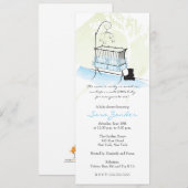 Invitation de Baby showers pour bébés (Devant / Derrière)