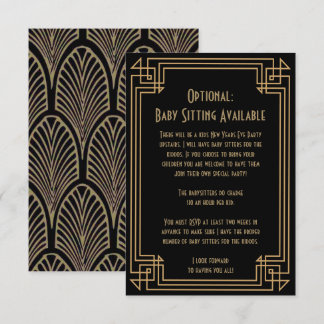 Invitation de Baby Sitter