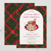 Invitation de Baby Sprinkle au pain d'épice et au (Devant / Derrière)