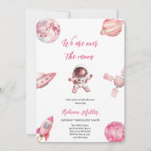 INVITATION DE BABYSHOWE ESPACE ROSE (Devant)