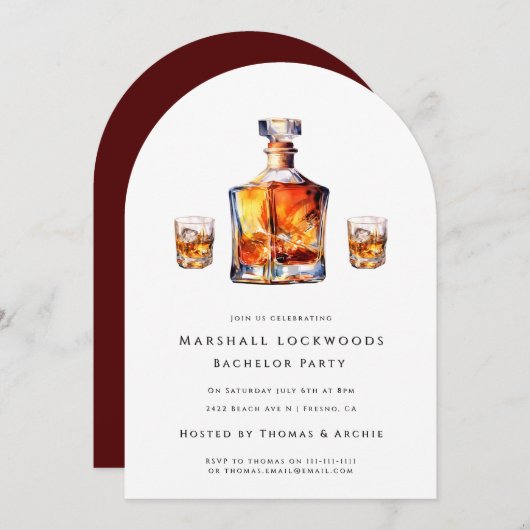 Invitation de baccalauréat (Devant / Derrière)