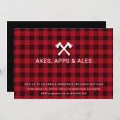 Invitation De Bachelor À Jeter Ax (Devant / Derrière)