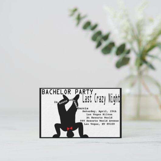 Invitation de Bachelor fou (Debout devant)