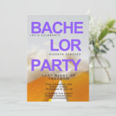 Invitation de Bachelor Party inspirée de la bière (Debout devant)