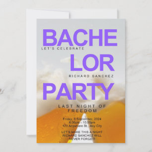 Invitation de Bachelor Party inspirée de la bière