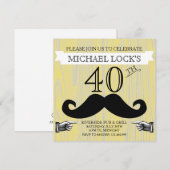 Invitation de Bachelor pour l'anniversaire d'un ho (Devant / Derrière)