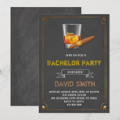 Invitation de bachelor sur le thème du cigare (Devant / Derrière)
