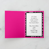 Invitation de bachelorette (Intérieur)