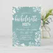 Invitation de Bachelorette Arrière - plan couleur (Debout devant)