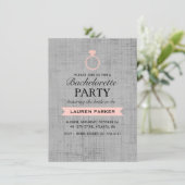Invitation de Bachelorette avec Affiche Vintage Co (Debout devant)
