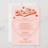 Invitation de Bachelorette de Bachelorette Mariée  (Dos)