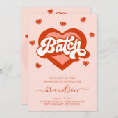 Invitation de Bachelorette de Bachelorette Mariée  (Devant / Derrière)