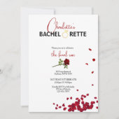 Invitation de Bachelorette de la Rose finale (Devant)