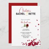 Invitation de Bachelorette de la Rose finale (Devant / Derrière)