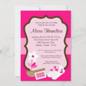 invitation de Bachelorette de rose de retraite du (Devant)