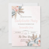 Invitation de Bachelorette Disco Thème Bohème Disc (Devant)