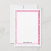 Invitation de Bachelorette Double Rose 3x5 (Dos)