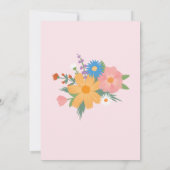 Invitation de Bachelorette Fleur Sauvage d'Été (Dos)
