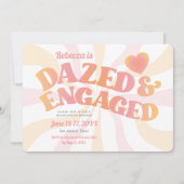 Invitation de Bachelorette Groovy Dazed et Engagée (Devant)