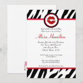 Invitation de bachelorette Poster de animal 5x7 (Devant / Derrière)