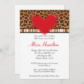 Invitation de bachelorette Poster de animal 5x7 (Devant / Derrière)