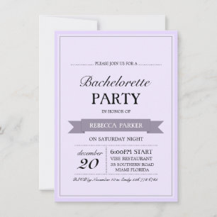 Invitation de Bachelorette sur affiche vintage vio