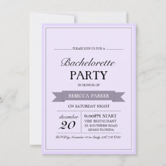 Invitation de Bachelorette sur affiche vintage vio