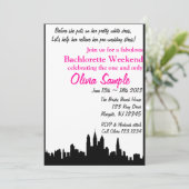 Invitation de Bachlorette de ville (Debout devant)