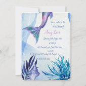 Invitation de bains de mariée sur le thème de la s (Dos)