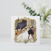 Invitation de bal costumé / mariage du 18e siècle (Debout devant)
