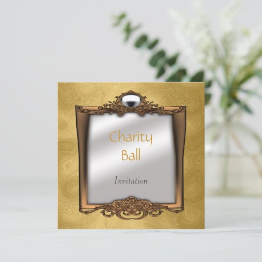Invitation de Bal de Charité en Or (Debout devant)