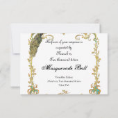 Invitation de Bal de Costume/Mariage du 18e Siècle (Dos)