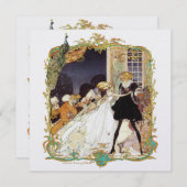 Invitation de Bal de Costume/Mariage du 18e Siècle (Devant / Derrière)