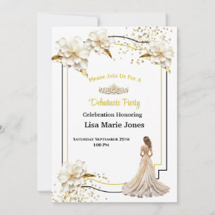Invitation de bal de débutante