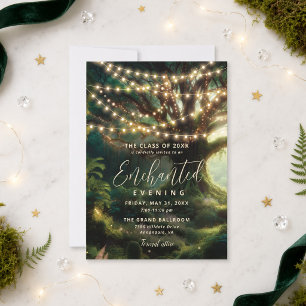 Invitation de bal de promo Forêt Enchantée Lumière