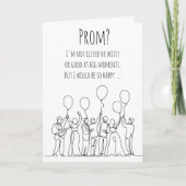 Invitation de bal de promo romantique | Promposal (Devant)