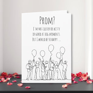 Invitation de bal de promo romantique Promposal