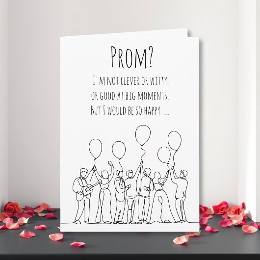 Invitation de bal de promo romantique | Promposal