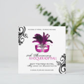 Invitation de bal mascarade (Debout devant)