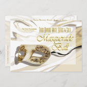 Invitation de bal mascarade (Devant / Derrière)