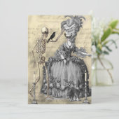 Invitation de bal Masquerade Halloween (Debout devant)