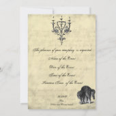 Invitation de bal Masquerade Halloween (Dos)