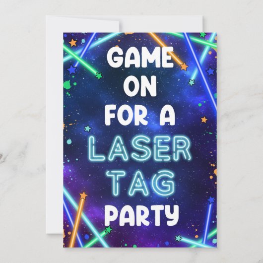 Invitation de balise laser, balise laser (Dos)