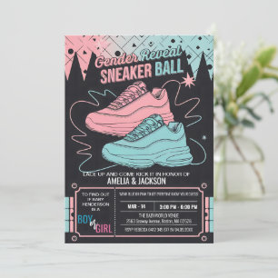 Invitation de balle Basket rétro 90s Genre Reveal