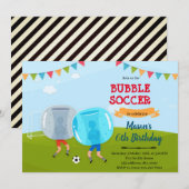 Invitation de balle de football de bulle (Devant / Derrière)