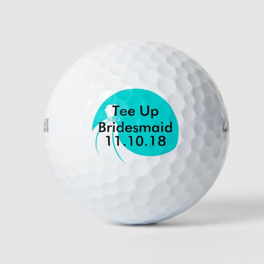 Invitation de balle de golf Bridesmaid (Devant)